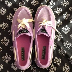 Purple sequin Sperry Top Siders